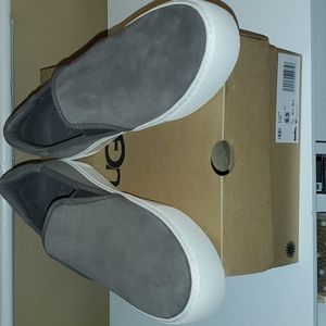 Ugg sued slip on shoes